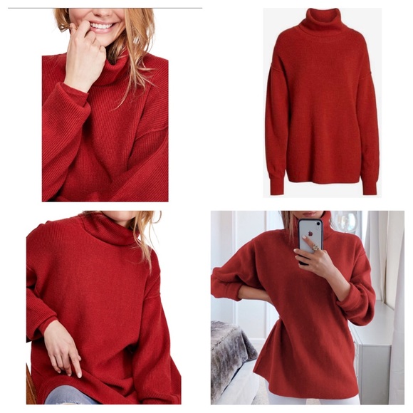 Free People Softly Structured Tunic Sweater.  NWT. - Picture 2 of 8